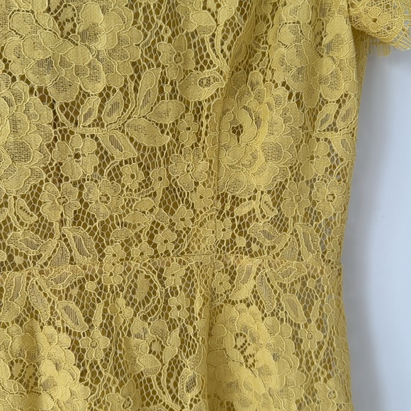 ⚡️⚡️⚡️SOLD⚡️⚡️⚡️⚡️⚡️NWT Doen Sohana yellow lace midi dress Size M - Picture 11 of 14